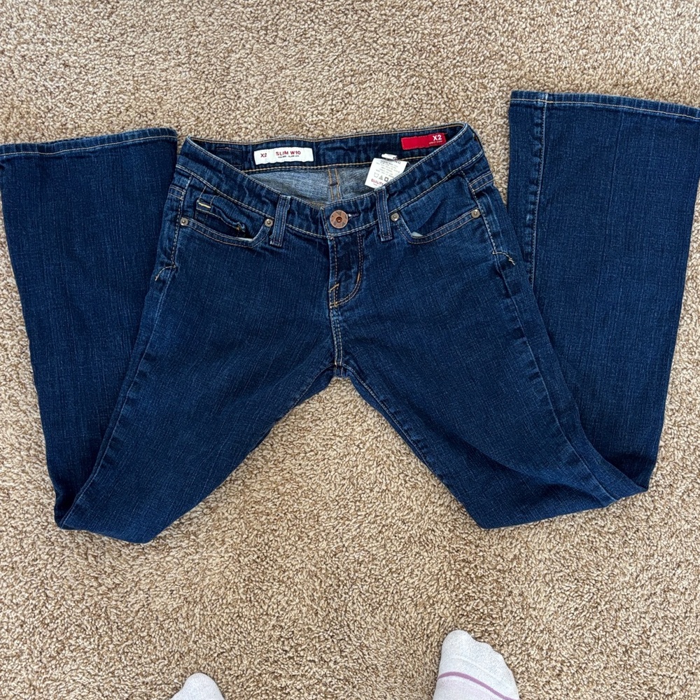 X2 Dark Blue Flare Jeans